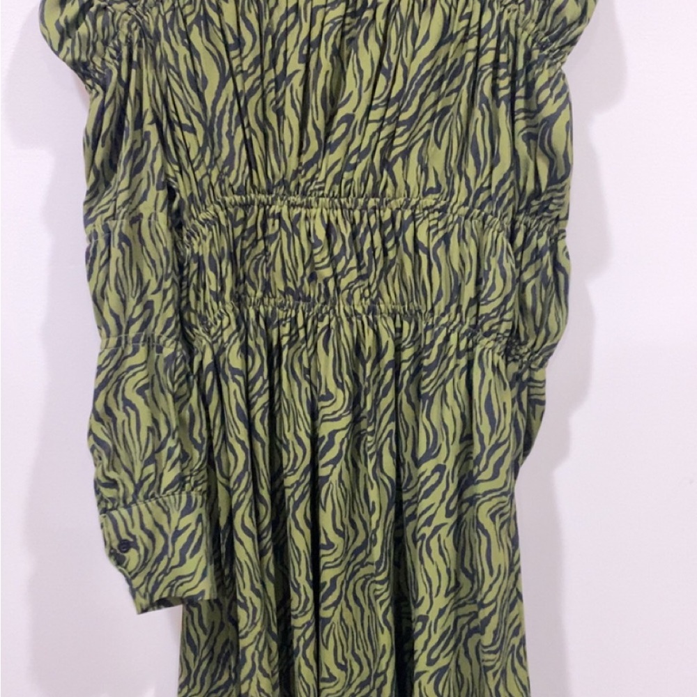 Ghospell Green High Neck Long Sleeve Maxi Dress Small NWOT - Picture 5 of 8